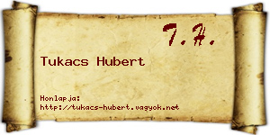 Tukacs Hubert névjegykártya